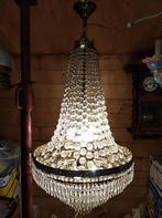 Antiek Franse grote kristallen luchter., Ophalen, Zo goed als nieuw