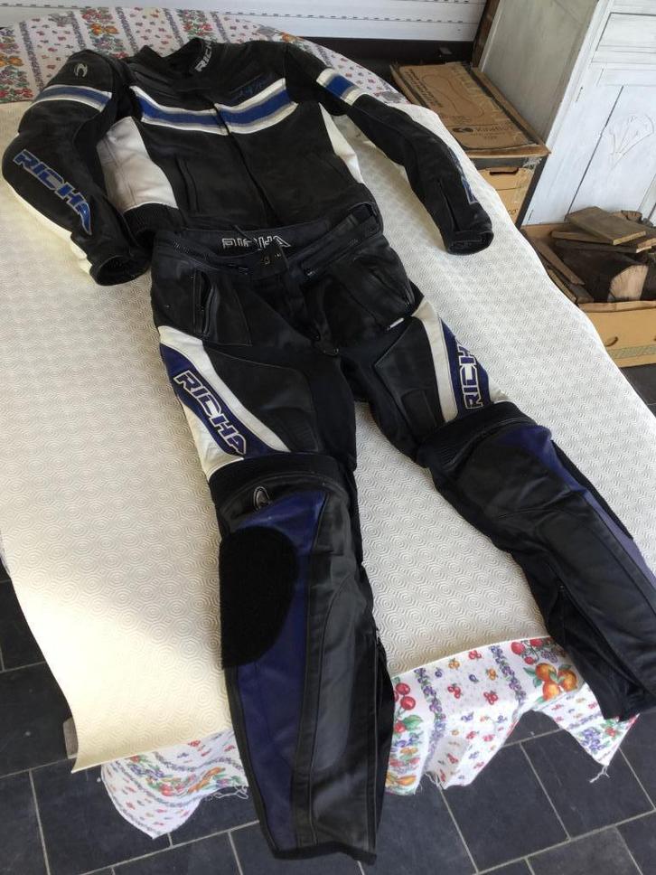 Lederen motorpak RICHA, Motoren, Kleding | Motorkleding, Combipak, Heren, Tweedehands, Ophalen of Verzenden