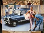 Renault 4, R4, 4L poster, Ophalen of Verzenden, Zo goed als nieuw
