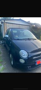 Fiat 500 cabrio 2011 0.9 benzine 183321km, Auto's, Voorwielaandrijving, Zwart, Blauw, Open dak