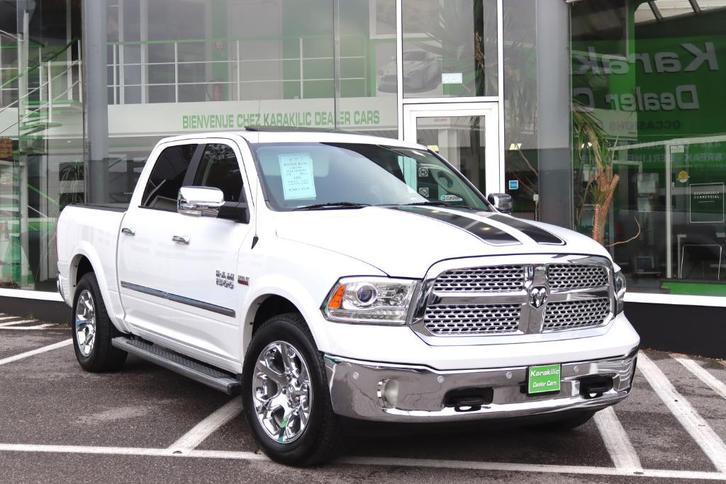DODGE RAM 5.7i 401CV LPG LARAMIE COUVRE BENNE GPS JANTE'20, Auto's, Dodge, Bedrijf, Te koop, RAM 1500, 4x4, ABS, Achteruitrijcamera