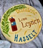 Reclame bord jenever keramiek schotel geen emaille bord 50cm, Ophalen of Verzenden