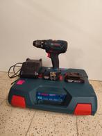 Bosch Professional GSB 18V-55 boormachine 2x2,0 Ah + lader, Doe-het-zelf en Bouw, Ophalen, Gebruikt, Variabele snelheid, Boor- en Schroefmachine