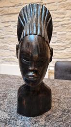 Buste de femme en ébène, Antiquités & Art, Art | Sculptures & Bois, Enlèvement ou Envoi