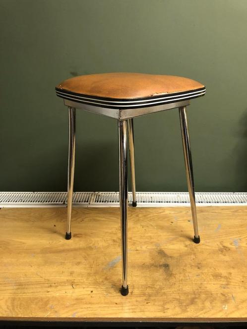 Retro / Vintage krukje, Industrieel/Chroom. Amerikaans., Verzamelen, Retro, Huis en Inrichting, Ophalen of Verzenden