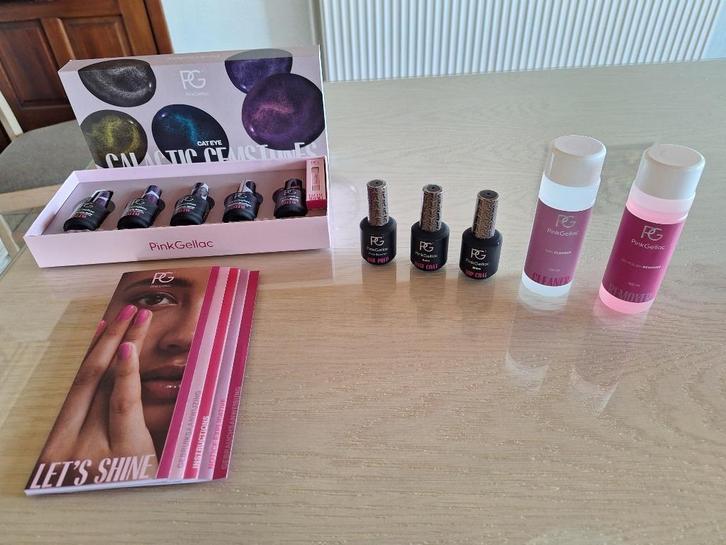 Pink Gellac set, Galactic Gemstones (cat eye), NIEUW, Handtassen en Accessoires, Uiterlijk | Cosmetica en Make-up, Nieuw, Make-up