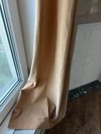 beige fluwelen gordijnen, Huis en Inrichting, Stoffering | Gordijnen en Lamellen, Ophalen, Gebruikt, 200 cm of meer, 150 tot 200 cm