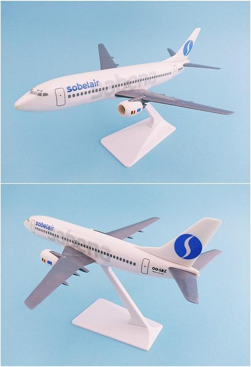 Sabena Sobelair Scale 1-200 model Boeing B737-300 vliegtuig, Verzamelen, Sabenasouvenirs, Nieuw, Ophalen of Verzenden