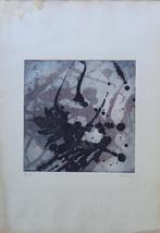 GÜNTHER KRAUS / ABSTRACTIE / KLEURETS / 50x35cm / SIG / 1960, Antiek en Kunst, Kunst | Litho's en Zeefdrukken, Ophalen of Verzenden