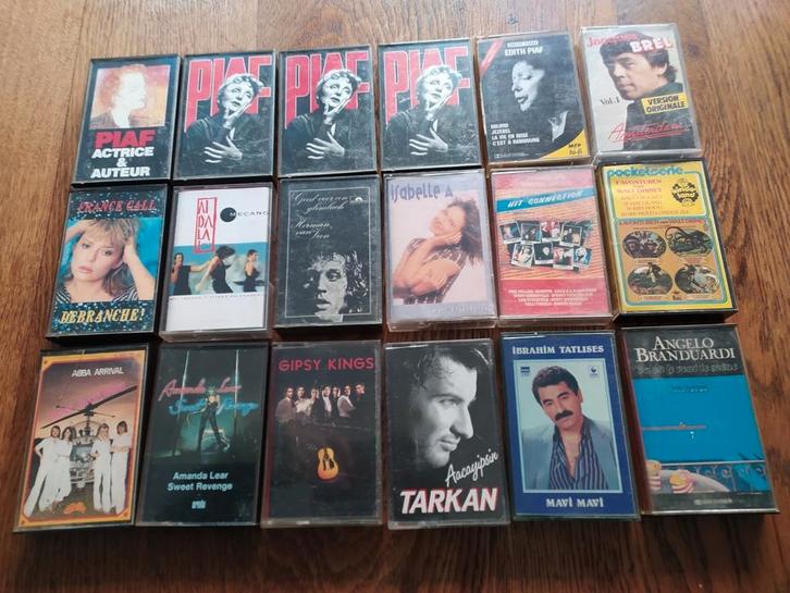Lot muziekcassettes, Cd's en Dvd's, Cassettebandjes, Gebruikt, Origineel, 2 t/m 25 bandjes, Met bewaardoos, rek of koffer, Ophalen of Verzenden
