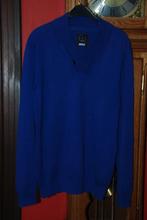 Dunne blauwe „BRICE” trui met V-hals maat L, zeer goed, Kleding | Heren, Maat 52/54 (L), Blauw, Ophalen of Verzenden, Zo goed als nieuw