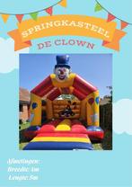 Springkasteel de clown te huur, Ophalen, Zo goed als nieuw