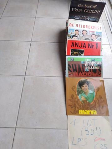 1 Lot van 50 elpees zoals op de afbeelding en beschrijving! beschikbaar voor biedingen
