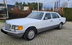 Oldtimer Mercedes 560 SEL AUT, bj 1986, Cuir, Achat, 4 portes, Bleu