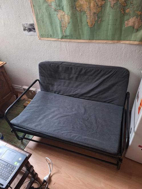 Handig zwart zetelbed!, Huis en Inrichting, Slaapkamer | Slaapbanken, Gebruikt, Zwart, Ophalen