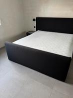 Boxspring, Huis en Inrichting, Ophalen, Gebruikt, Zwart, Tweepersoons