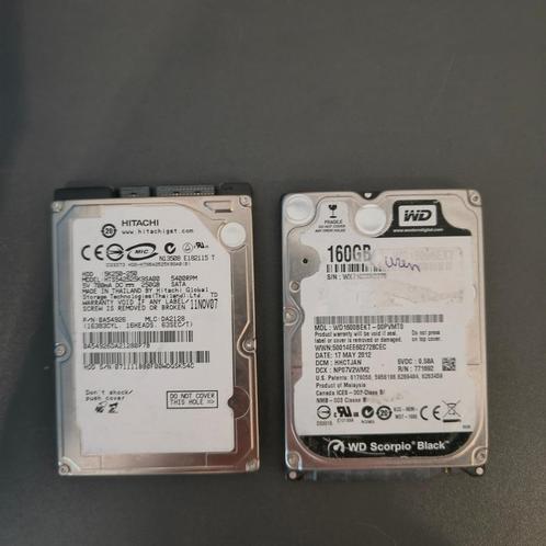 2 Laptop HDD's - Hitachi 250GB + Western Digital 160GB, Computers en Software, Harde schijven, Laptop, HDD, SATA, Ophalen of Verzenden