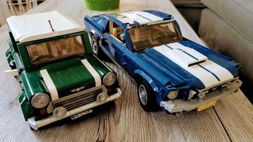 Lego ford mustang en Mini cooper beschikbaar voor biedingen