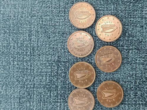 Ierland. 2 cent van 2002 (3x) + 2003 (4x) + 2004 (2x) +2005., Postzegels en Munten, Munten | Europa | Euromunten, Losse munt, 2 cent