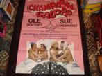 Affiche Erotique 100 cm x 70 cm "Champagne Galopp" 1975, Collections, Cinéma et TV, Utilisé, Affiche ou Poster pour porte ou plus grand