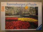 Puzzel Ravensburger 500 stukjes "Hollandse tulpen", Hobby en Vrije tijd, Ophalen, Gebruikt, Legpuzzel