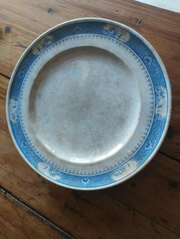 faience Mintons, assiette compotier, Milton beschikbaar voor biedingen