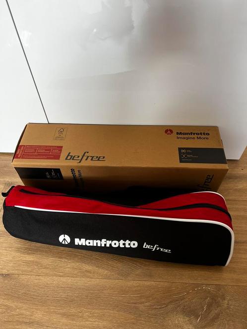 Manfrotto Befree GT Tripod Zwart + Ball Head, Audio, Tv en Foto, Fotografie | Statieven en Balhoofden, Zo goed als nieuw, Balhoofd