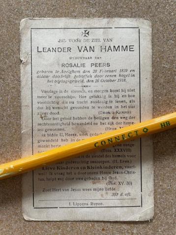 Oorlogsslachtoffer1918 Avelgem dodelijk getroffen door kogel beschikbaar voor biedingen