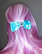 haarspeld vintage strik blauw met diamantjes, Verzenden, Nieuw, Haarspeld