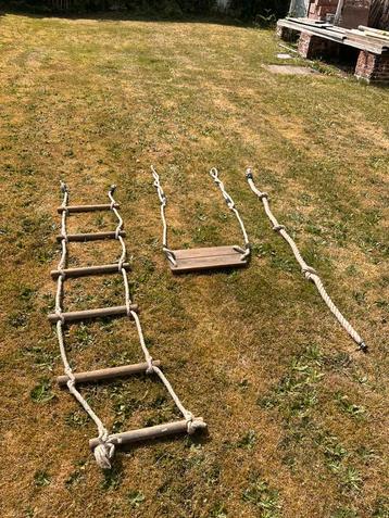 Klimrek, schommel en klimtouw voor kinderspeeltuig beschikbaar voor biedingen