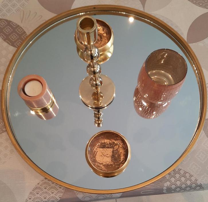 Décoration d'armoire sur miroir, Maison & Meubles, Accessoires pour la Maison | Miroirs, Comme neuf, Moins de 50 cm, Rond, Enlèvement