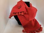 Mia Zia rechthoekige sjaal rood, wol, Porté, Enlèvement ou Envoi, Écharpe