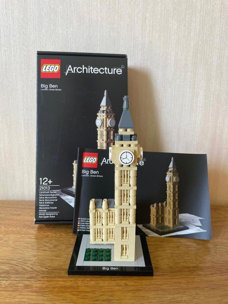Lego Architecture Big Ben (21013), Kinderen en Baby's, Speelgoed | Duplo en Lego, Gebruikt, Lego, Complete set, Ophalen of Verzenden