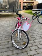 Meisjesfiets B’twin 20inch 6 versnellingen aan het stuur, Gebruikt, 20 inch, Ophalen