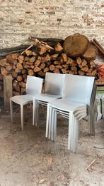 8 stuks Philippe Starck voor XO slick slick stoelen grijs, Ophalen, Gebruikt