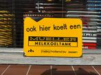 Mueller emaille reclamebord, Verzamelen, Merken en Reclamevoorwerpen, Ophalen of Verzenden, Gebruikt, Reclamebord