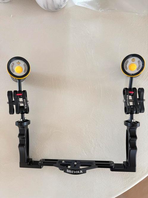 Tray voor onderwatercamera + duiklampen, Watersport en Boten, Duiken, Zo goed als nieuw, Ophalen