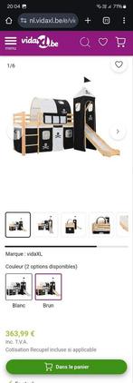 2 lits tobogan mezzanine et tour pour fille et garçon., Ophalen, Gebruikt
