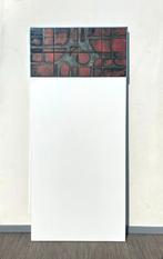 Witte melamine salontafel + tegels # Vintage # 60s, Gebruikt, Vintage, Ophalen of Verzenden, Metaal