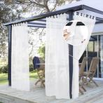 Witte Buitengordijnen Patiogordijnen Transparant wit 137x274, 100 tot 150 cm, 200 cm of meer, Wit, Nieuw