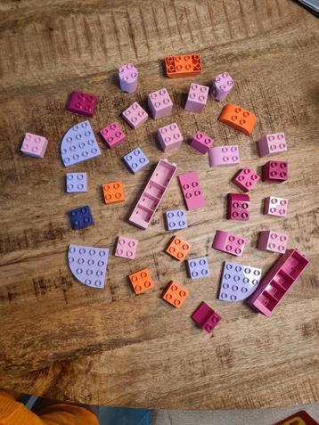 Blocs Lego Duplo aux couleurs pastel, Enlèvement ou Envoi, Comme neuf, Briques en vrac, Duplo