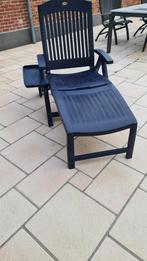 2 lig-/zitbedden voor tuin Hartman met bijhorende ligkussens, Tuin en Terras, Ophalen, Zo goed als nieuw, Kunststof, Inklapbaar