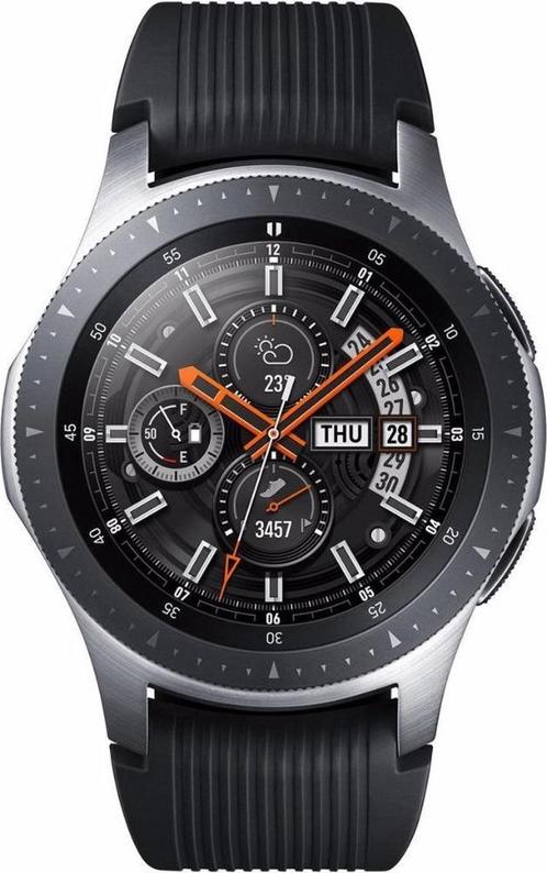 Samsung Galaxy Watch - Smartwatch heren - 46mm - Zwart/zilve, Bijoux, Sacs & Beauté, Montres | Hommes, Comme neuf, Montre-bracelet