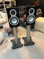 Monitor Audio GS10 + Stands  1j garantie, Audio, Tv en Foto, Luidsprekerboxen, Gebruikt, 60 tot 120 watt, Front, Rear of Stereo speakers