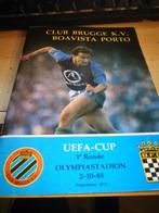 programma boekje Club Brugge- Boavista Porto 02-10-85, Collections, Articles de Sport & Football, Livre ou Revue, Utilisé, Enlèvement ou Envoi