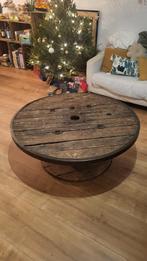 Table basse industrielle (bobine câble), 100 à 150 cm, Moins de 50 cm, Rond, 100 à 150 cm