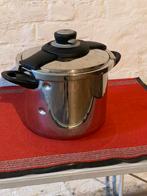 SEB CLIPSO roestvrijstalen snelkookpan 10 liter, Inox, Zo goed als nieuw, Keramische plaat, Ophalen