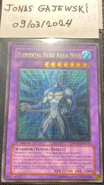 Elemental Hero Aqua Neos (1st Ed. GOLD STAMP - Ultimate), Foil, Ophalen of Verzenden, Zo goed als nieuw, Meerdere kaarten