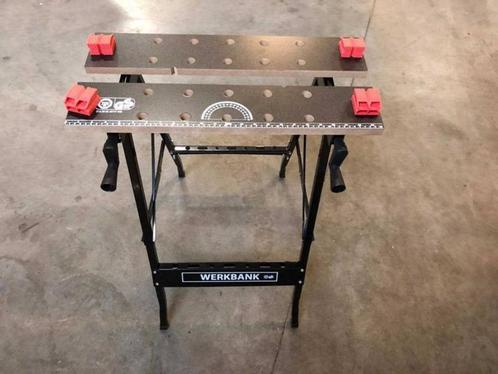 Mobiele werkbank (makkelijk inklapbaar), metalen onderstel, Doe-het-zelf en Bouw, Werkbanken, Nieuw, Bankschroef, Ophalen of Verzenden