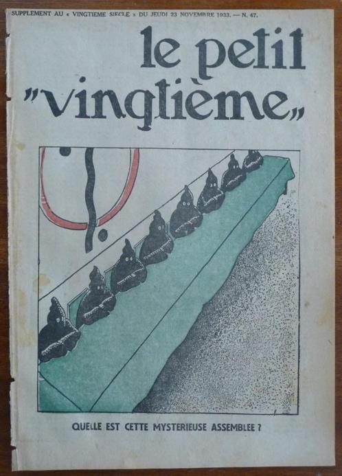 TINTIN – PETIT VINGTIEME – n47 du 23 NOVEMBRE 1933, Livres, BD, Utilisé, Une BD, Envoi